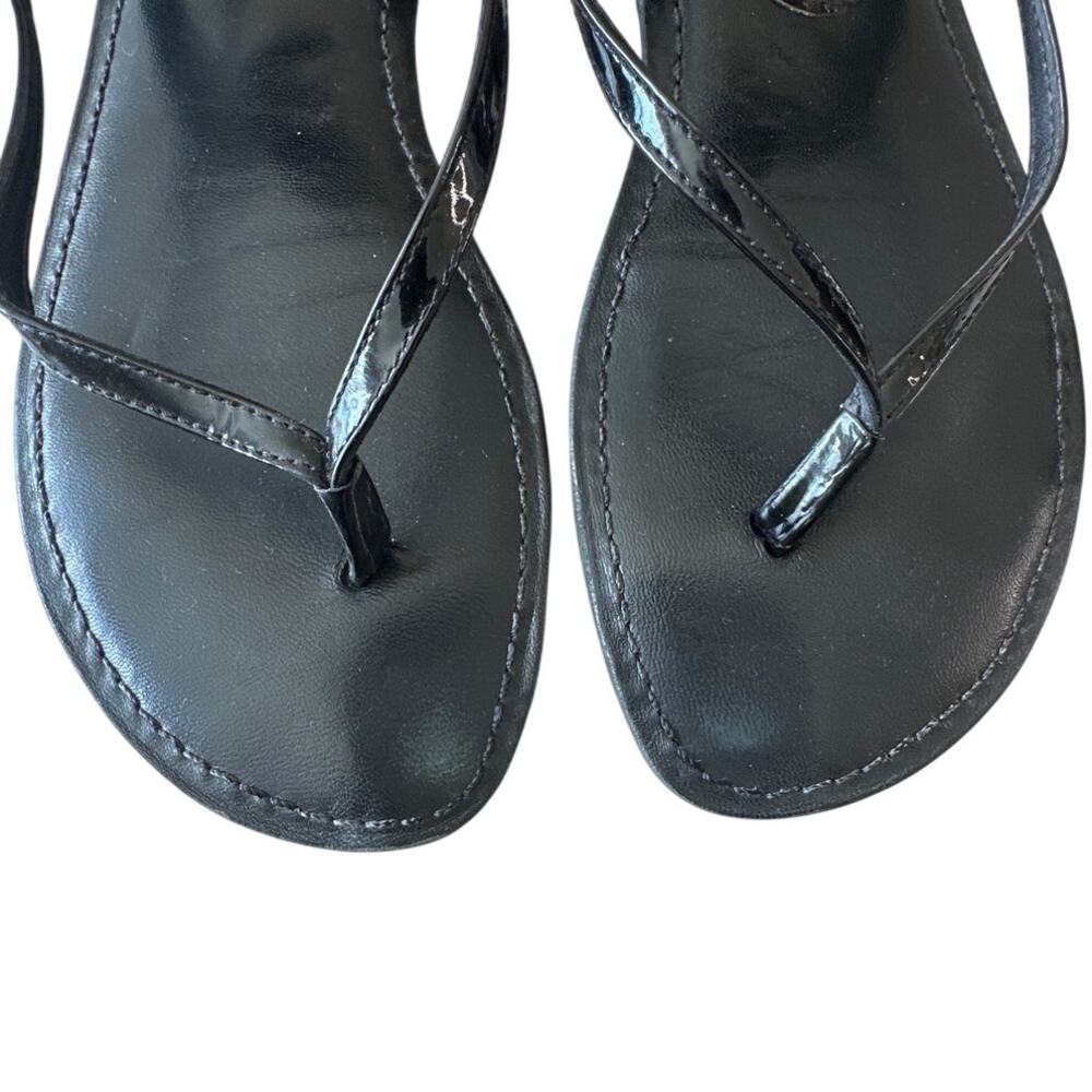 Tory Burch Ali Black Logo Sandals 8.5 - Picture 6 of 10
